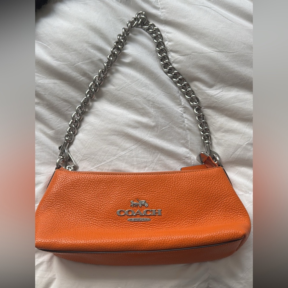 Coach Charlotte Shoulder Bag in Bright Mandarin Orange